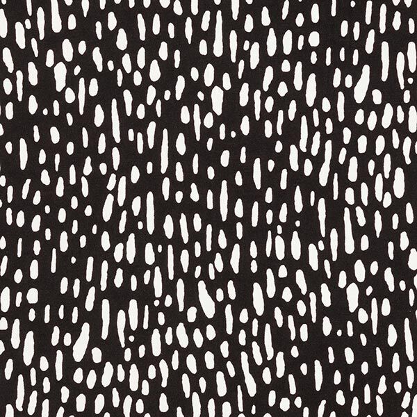 Tela de jersey de viscosa Puntos gota – negro/blanco,  image number 1