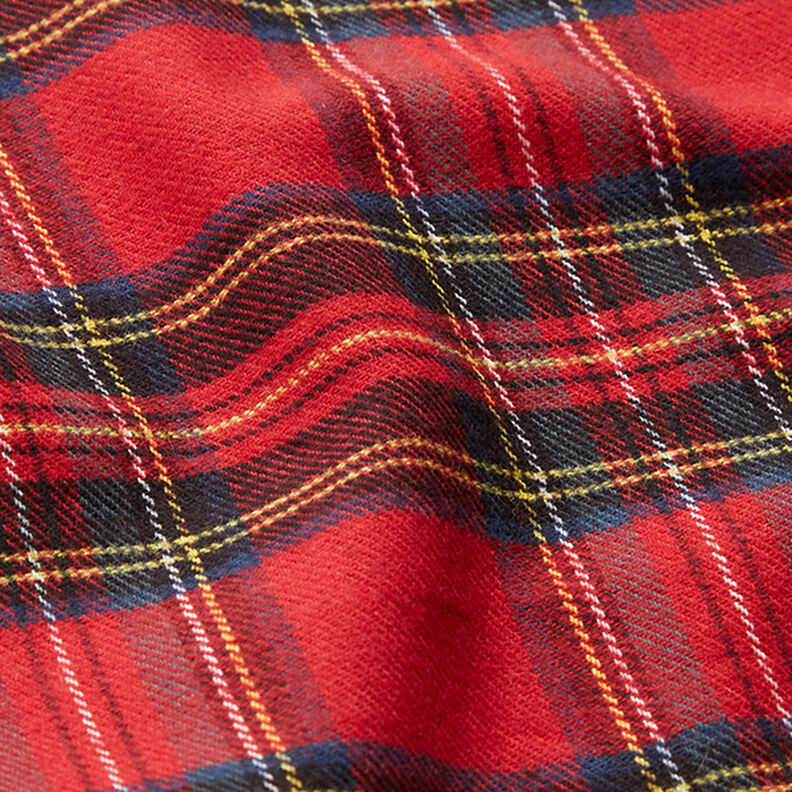Franela de algodón cuadros escoceses – rojo,  image number 2
