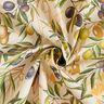 Tela decorativa Panama media Ramas de olivo Reciclada – beige claro,  thumbnail number 3
