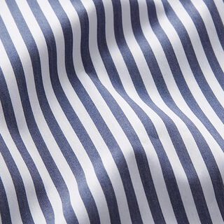 Tela para blusas rayas verticales – blanco/azul marino, 