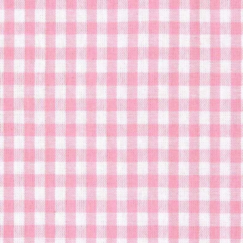 Tela de algodón Cuadros vichy 0,5 cm – rosa/blanco,  image number 1