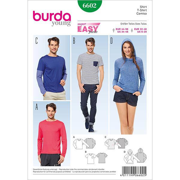 Camiseta, Burda 6602,  image number 1