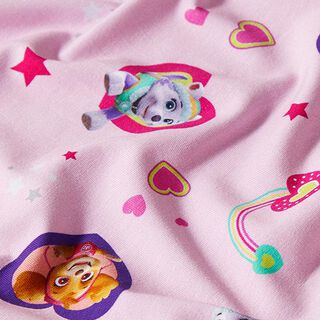 Tela de jersey de algodón La Patrulla Canina Corazones – rosa, 