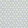 Tela de algodón Cretona Formas geométricas – blanco/oliva,  thumbnail number 1