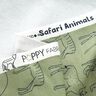 Felpa francesa veraniega gezeichnete Safari-Tiere – caqui claro,  thumbnail number 3