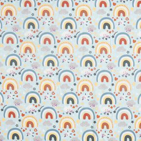 Popelina arcoíris – azul claro, 