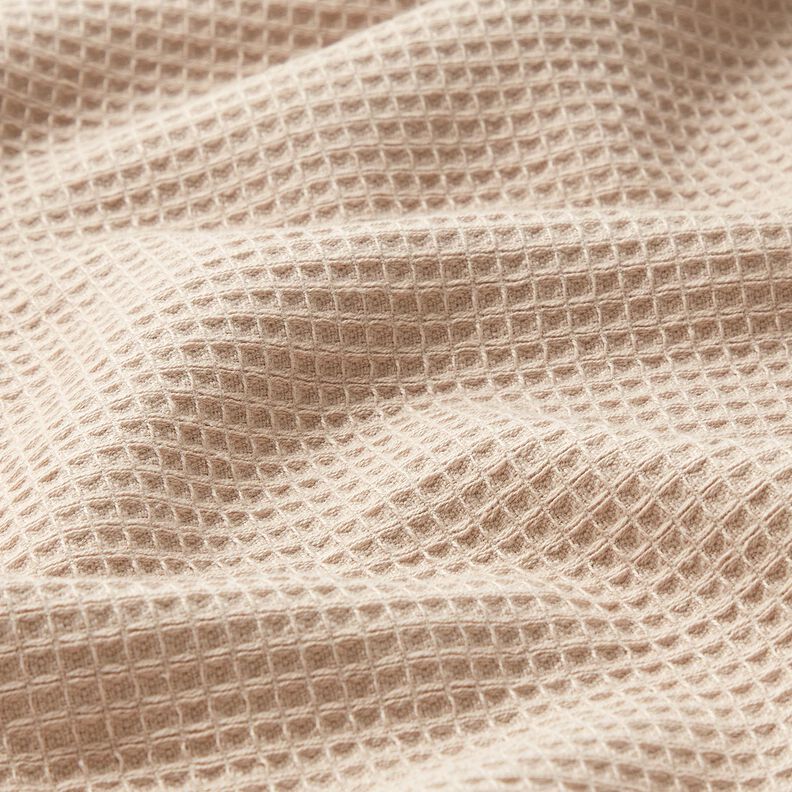 Rizo/Piqué tipo gofre Uni – marrón claro,  image number 3