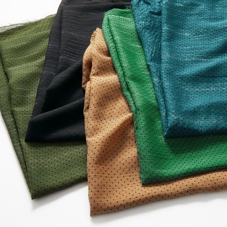 Gasa con purpurina puntos y rayas – naranja,  image number 7