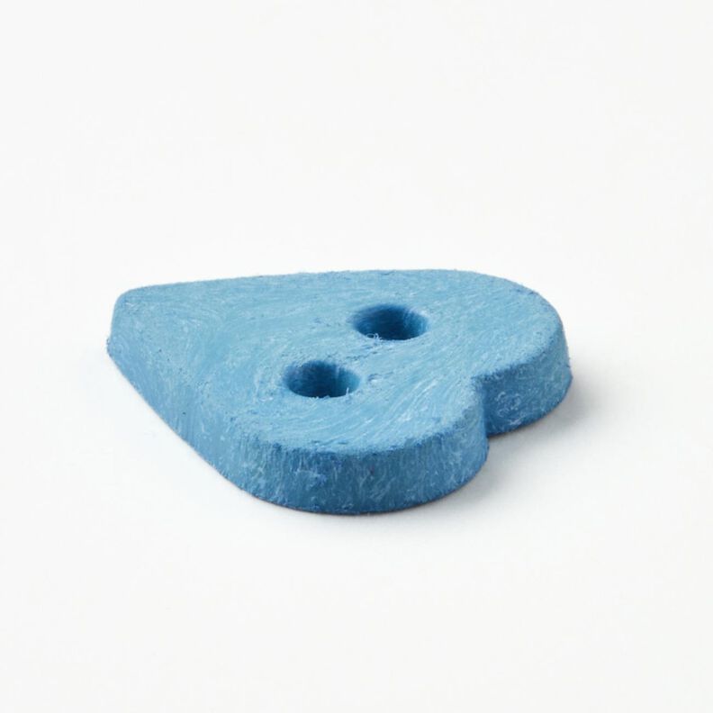 Botón de corazón [Ø 15 mm] – azul brillante,  image number 2