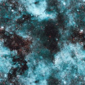 Sudadera Rugosa Universo Impresión digital – azul hielo/negro, 