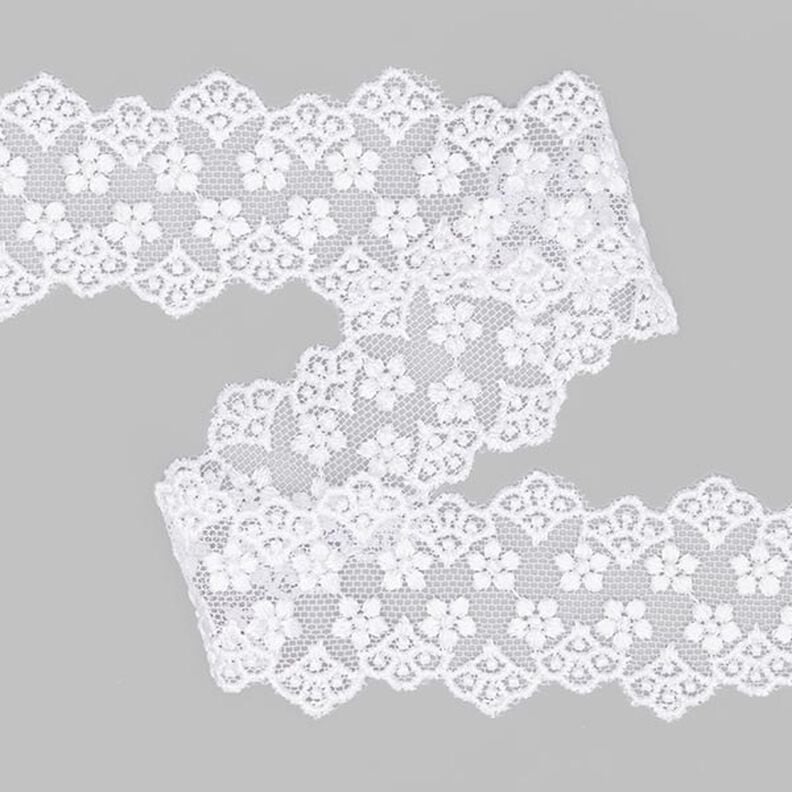 Encaje de tul Inserto (55 mm) 1 – blanco,  image number 1