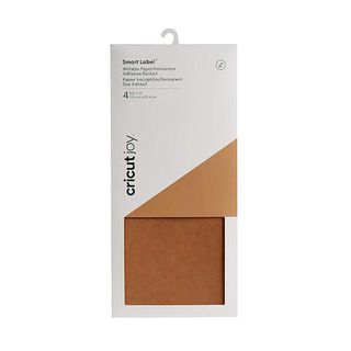 Paquete de 4 de papel para escribir Cricut Smart Label [13,9x30,4 cm] | Cricut – marrón, 