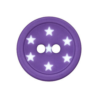 Botón de plástico Estrellas – lila, 