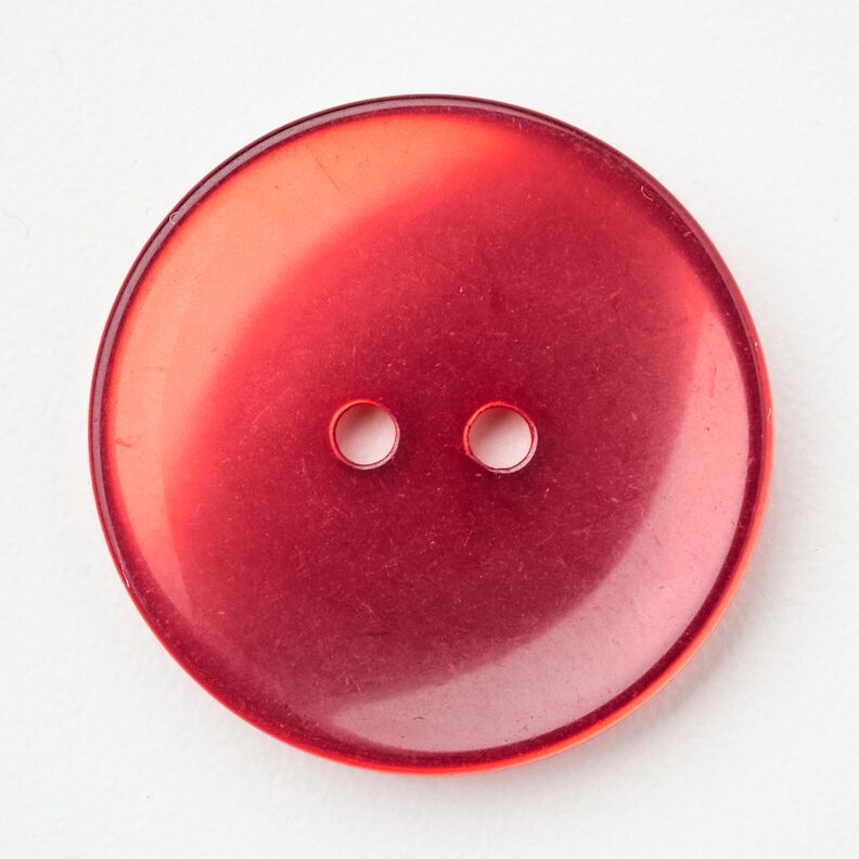 Botón de 2 agujeros brillante [Ø 25 mm] – chili,  image number 1