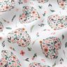 Tela de algodón Percal Flores en corazones – blanco/rosa,  thumbnail number 2