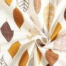 Tela decorativa Panama media hojas estilizadas – terracotta/blanco,  thumbnail number 5