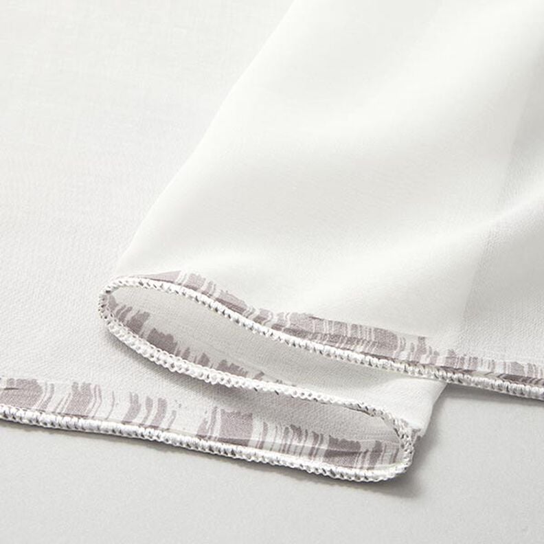 Tela para cortinas Voile líneas delicadas 295 cm – gris seda/marfil,  image number 5