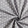 Popelina de algodón estrellas medianas – gris/blanco,  thumbnail number 5