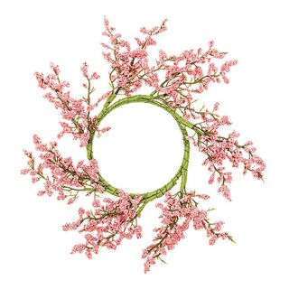 Decoración Guirnalda Floral con bayas [Ø 9 cm/ 26 cm] – rosa antiguo, 