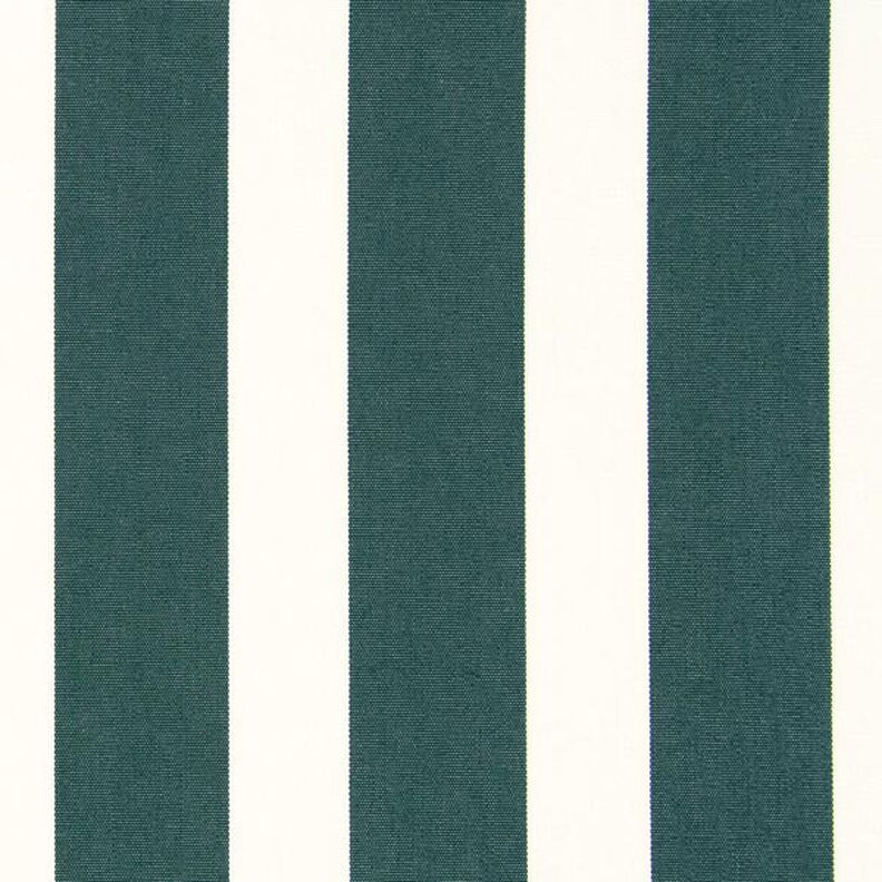 Telas para exteriores Acrisol Listado – blanco lana/verde oscuro,  image number 1