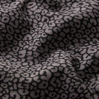 Punto jacquard leopardo – gris/negro, 