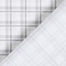 Popelina de algodón a cuadros doble – blanco/gris plateado,  thumbnail number 4
