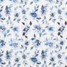 Tela viscosa Dobby con estampado digital de flores acuarela – marfil/azul vaquero claro,  thumbnail number 1