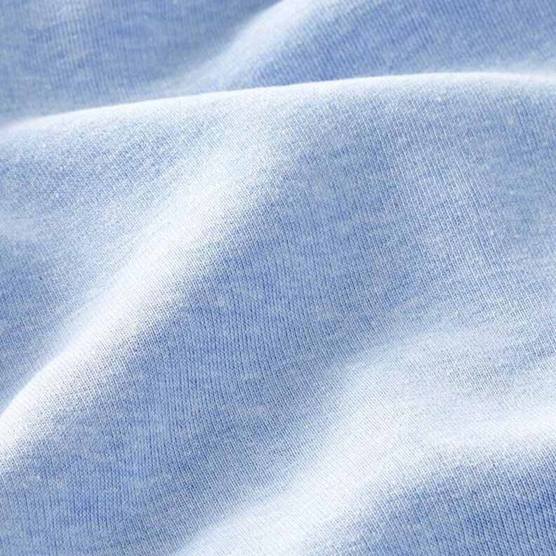 Tela de sudadera Melange brillante – azul claro,  image number 2