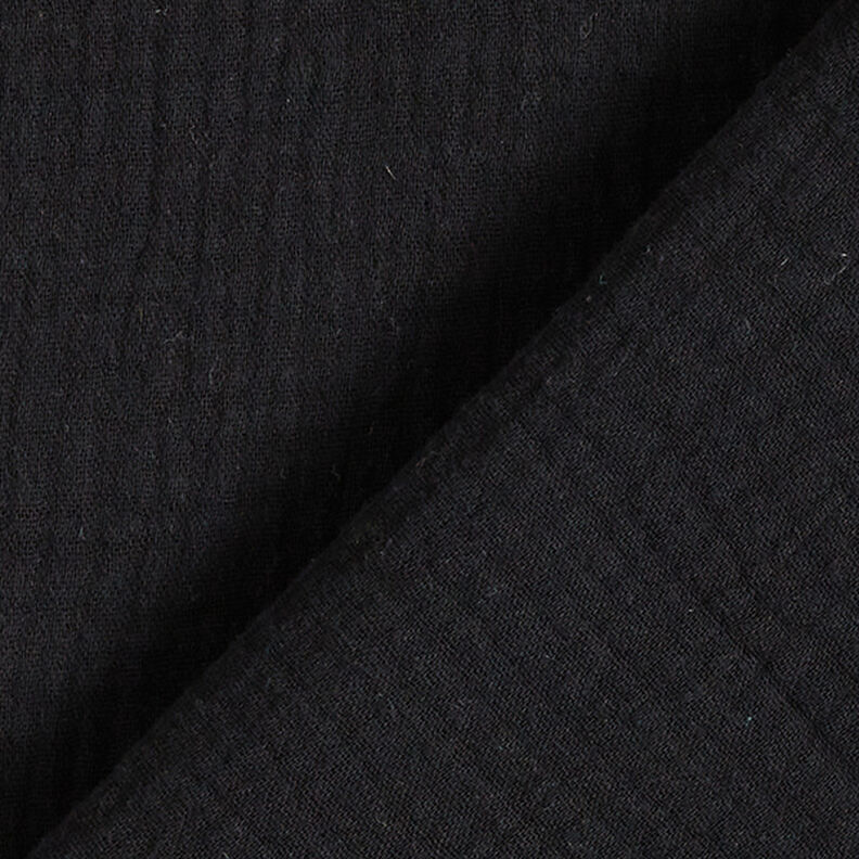 Muselina/doble arruga – negro,  image number 4