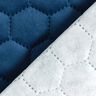 Tela de tapicería Terciopelo acolchado en diseño de panal – azul marino,  thumbnail number 4