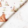 Popelina de algodón Liebre y oso Impresión digital – marfil,  thumbnail number 4
