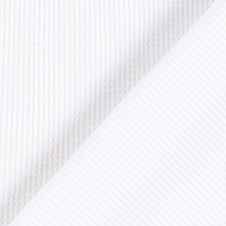 Tela de jersey tipo gofre Uni – blanco,  image number 3