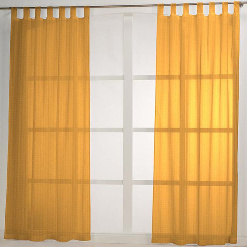 Tela para cortinas Voile Ibiza 295 cm – amarillo curry,  image number 6