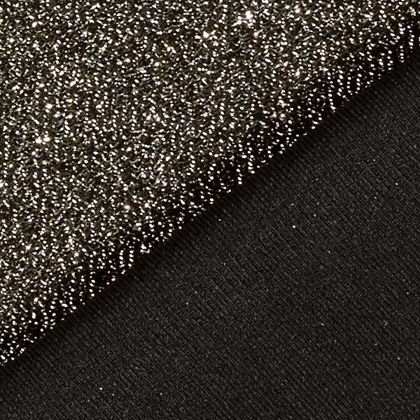 Tela de jersey Brillo de escarcha Glamour  – negro,  image number 3