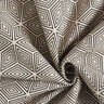 Tela decorativa Panama media Cubos 3D – negro/naturaleza,  thumbnail number 3
