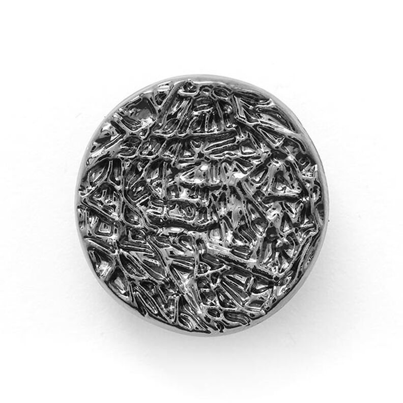 Botón metálico meteorito  – plata,  image number 1
