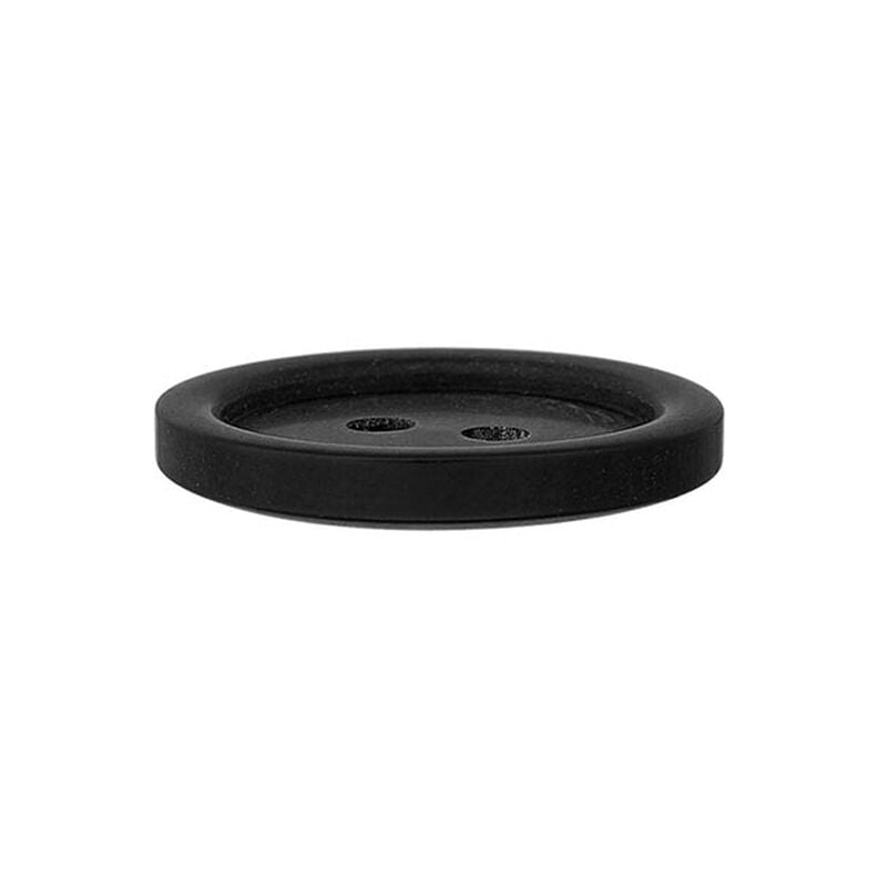 Botón de plástico de 2 agujeros Basic - negro,  image number 2