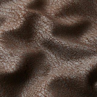 Tela de tapicería Imitación de piel Pamero – marrón oscuro, 