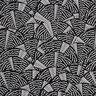 Tejido de bañador con patrón gráfico abstracto – negro/blanco,  thumbnail number 1
