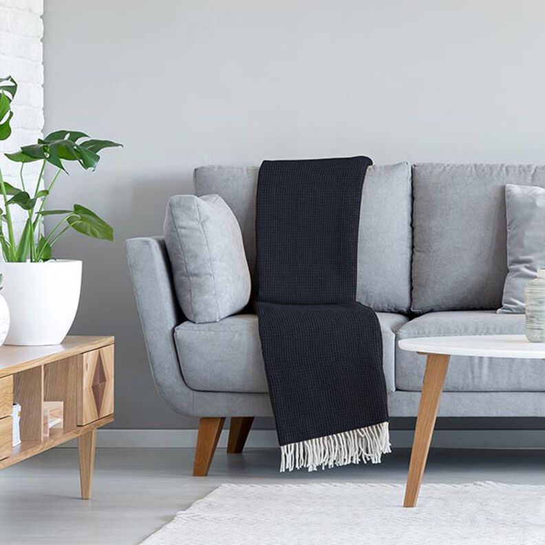 Piqué tipo gofre – azul marino,  image number 7