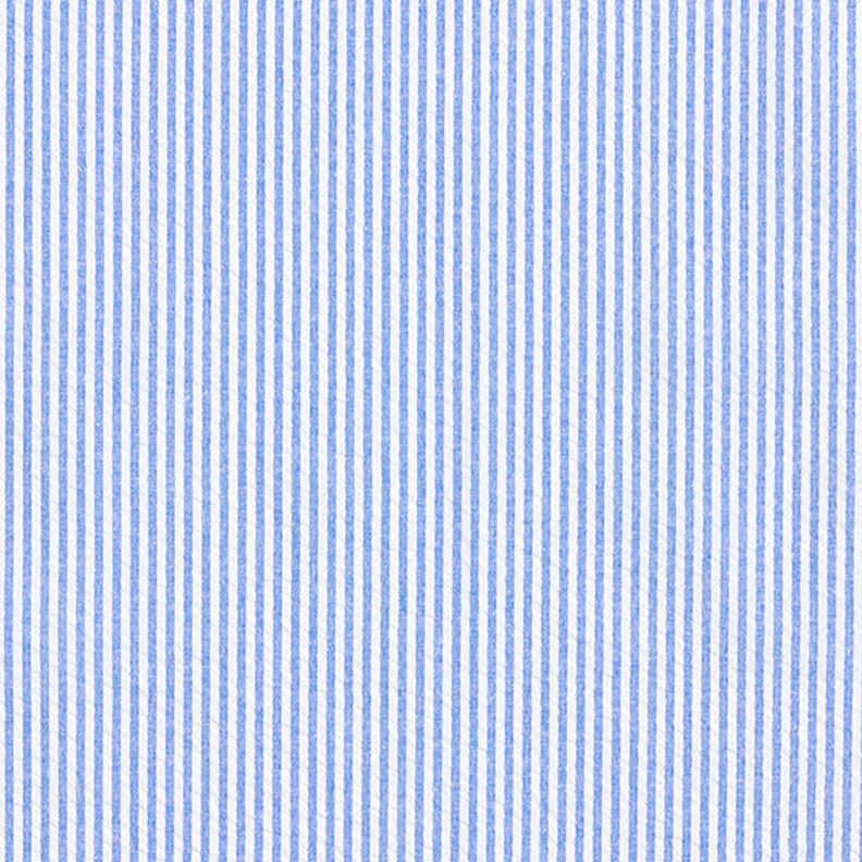 Tela Seersucker Mezcla de algodón Rayas – azul real/blanco lana,  image number 1