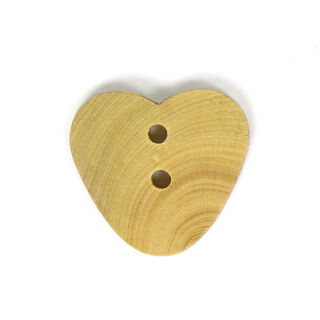 Botón de madera, Sweet Heart nature, 