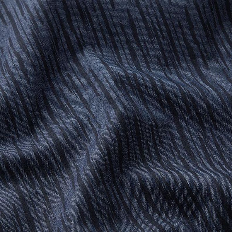 Vaquero elástico con rayas interrumpidas – azul marino,  image number 2