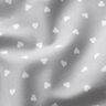 Popelín de algodón orgánico corazones esparcidos – gris claro,  thumbnail number 2