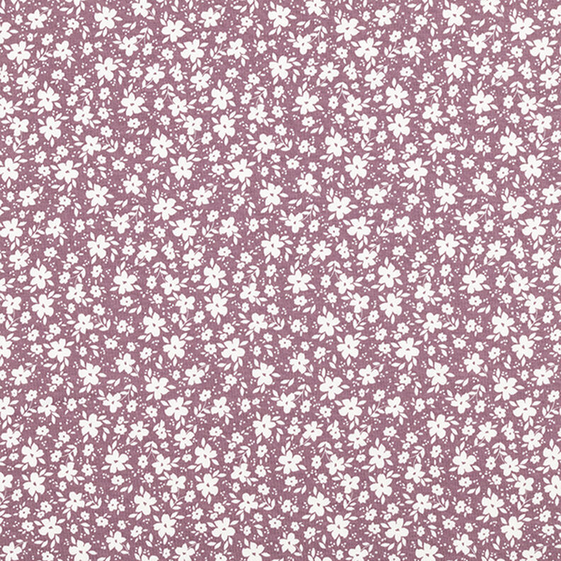 Tela de jersey de algodón Flores bicolor  – rosa viejo oscuro,  image number 1