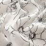 Mezcla viscosa brillo metalizado dibujo floral – blanco/negro,  thumbnail number 3