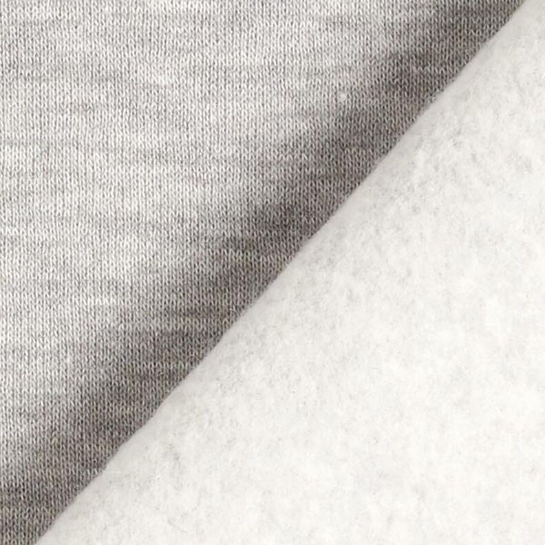 Tela de sudadera Melange brillante – gris,  image number 3