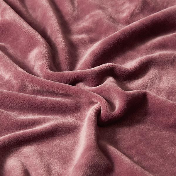 Terciopelo Stretch Tela de niqui – rosa antiguo,  image number 2