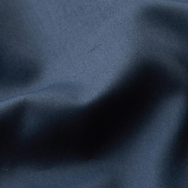 Satén de algodón Uni – azul negro,  image number 3