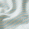 Mezcla algodón-viscosa rayas horizontales estrechas – blanco lana/azul claro,  thumbnail number 2